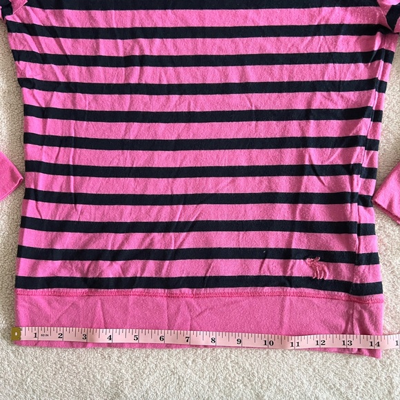 Abercrombie & Fitch Pink and Black Striped Sweater - Picture 9 of 10